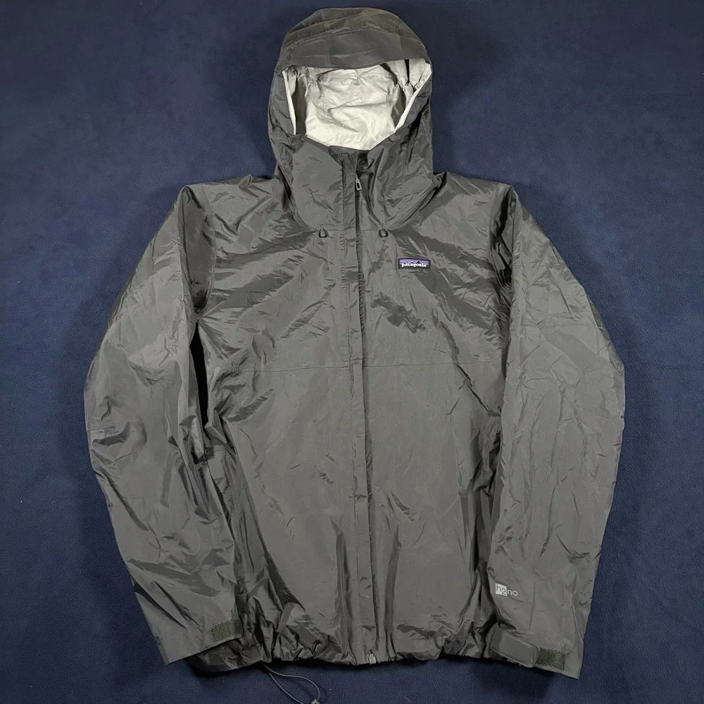 Patagonia Jacket Mens Large Grey Torrentshell 2.5L H2NO Windbreaker Rain Coat